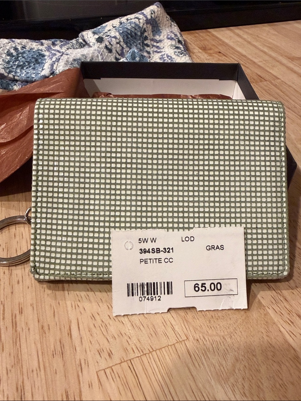 LODIS small GREEN wallet .. new